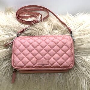 Vera Bradley Pink Quilted Crossbody Bag